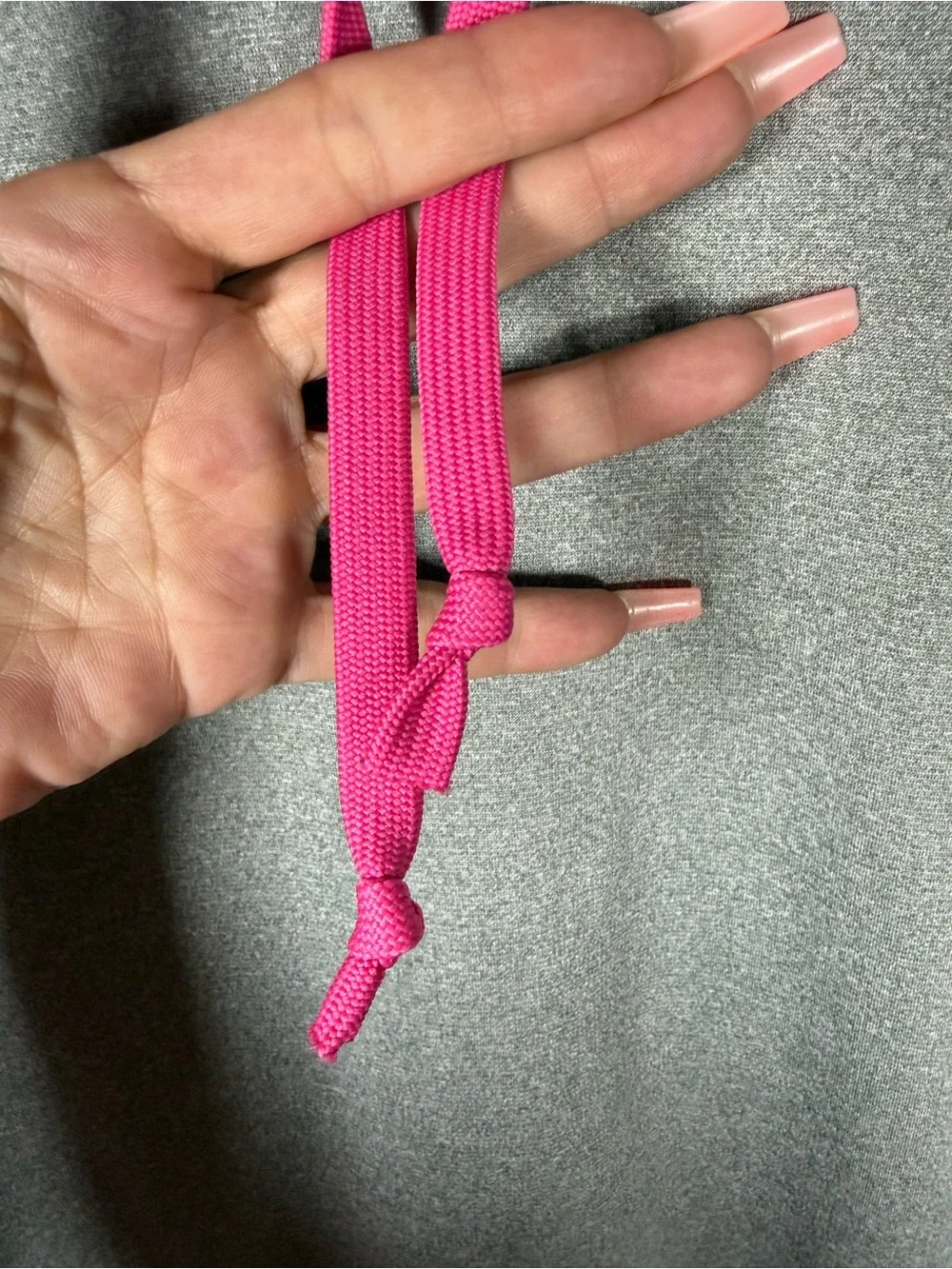 Nike Gray Body Fuchsia Pink Sleeve Hoodie. Be seen in this one 🤩😎